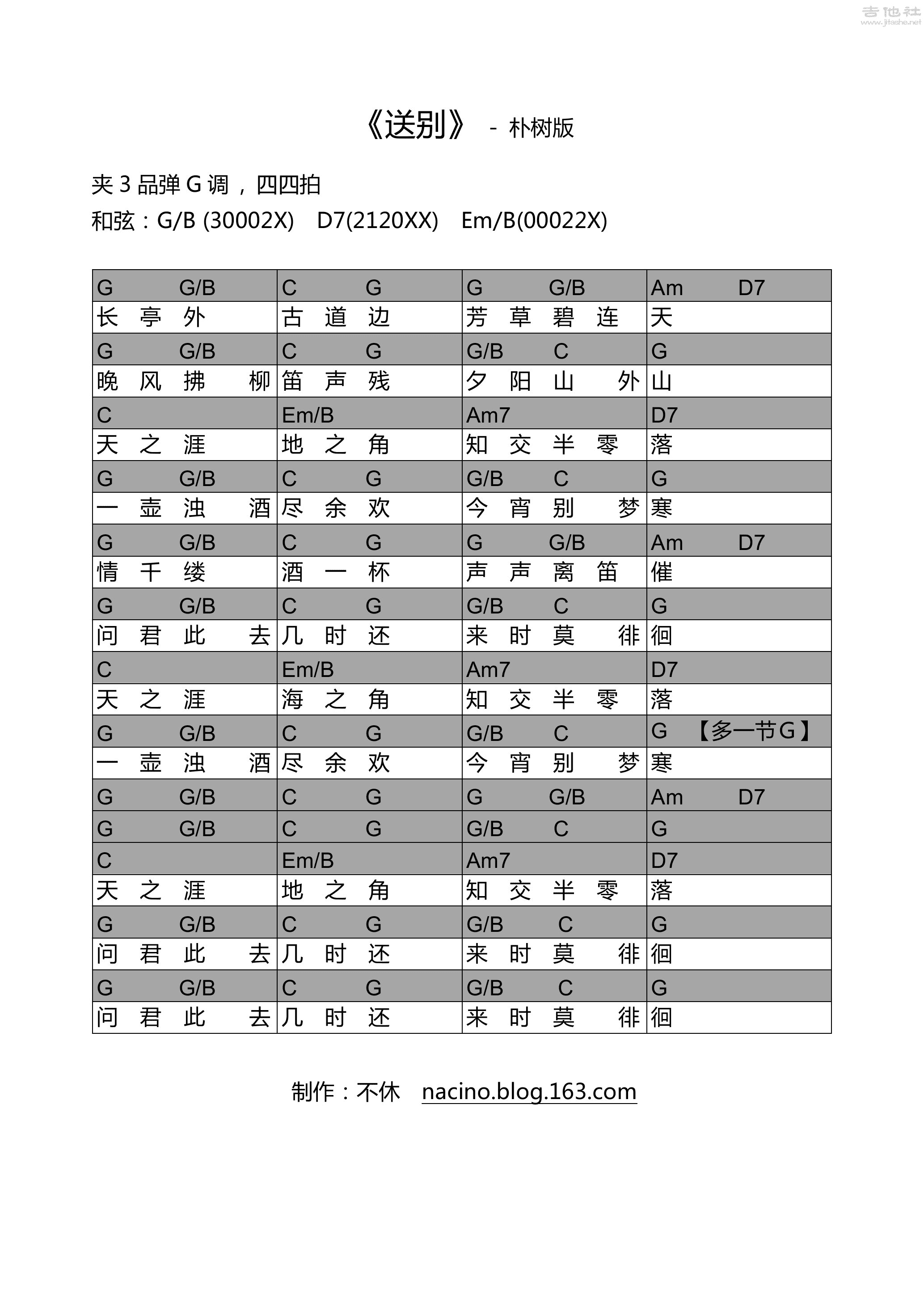 落泪的戏子吉他谱 郑智化 进阶A♭大调民谣 弹唱谱-吉他谱中国