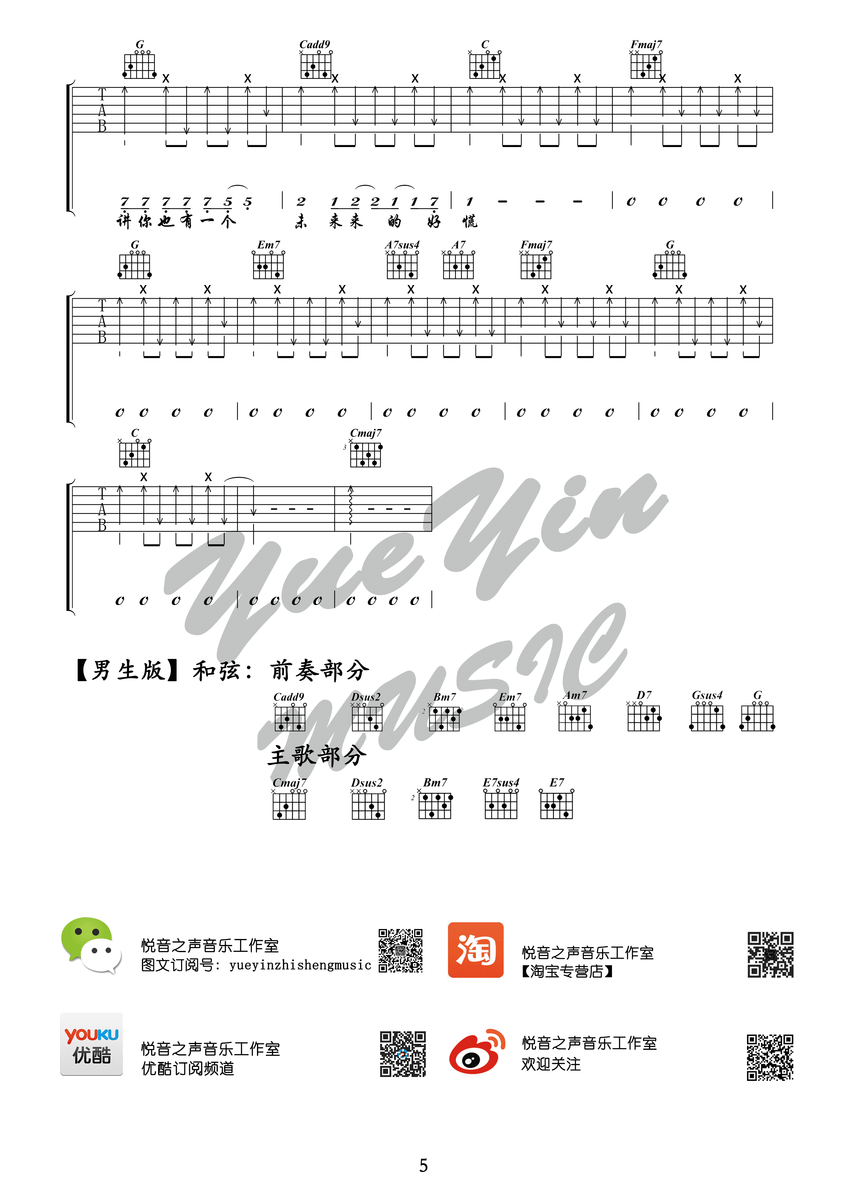 橘子汽水(经典版) 吉他谱-虫虫吉他谱免费下载