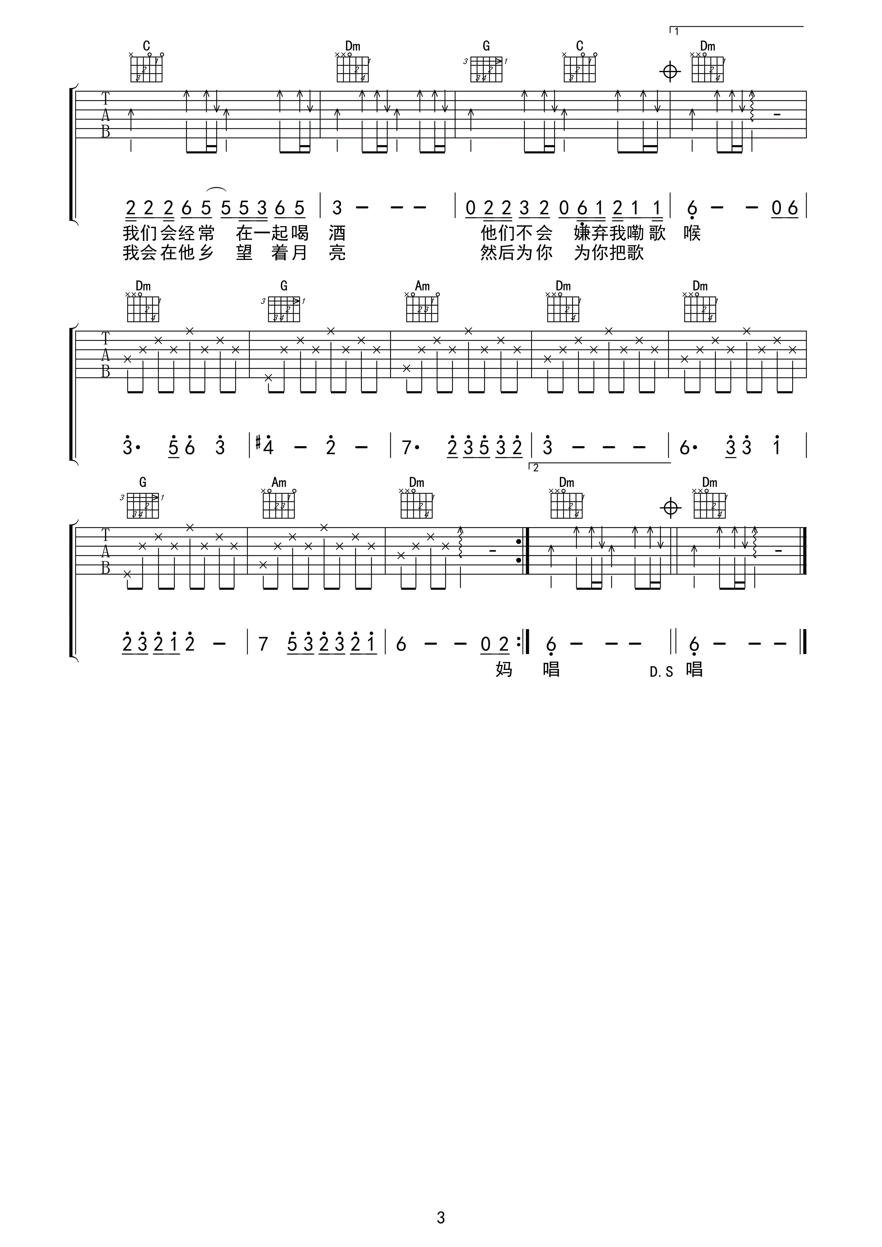 还是没想到（万万没想到片尾曲） - 叫兽易小星 - 吉他谱(白健平编配) - 嗨吉他